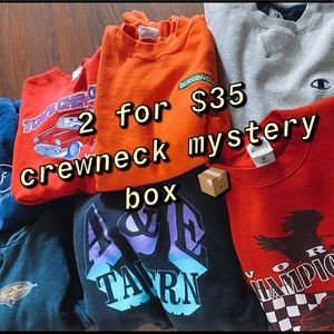 2 FOR $35 vintage crew neck mystery 📦✨